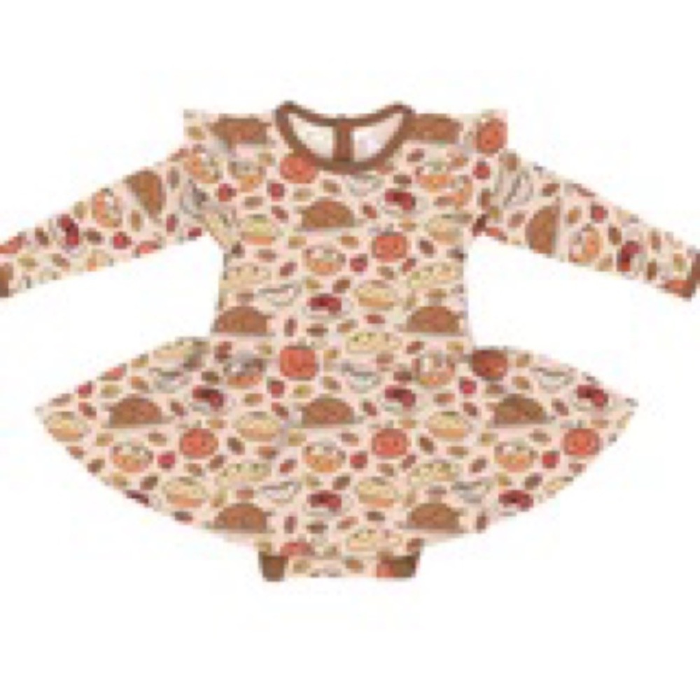 Little snuggles bamboo gobble til wobble twirl skirt bodysuit